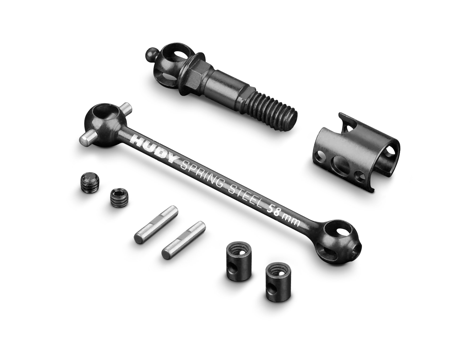 XRAY: X4 ECS DRIVE SHAFT 58MM - HUDY SPRING STEEL™ - SET