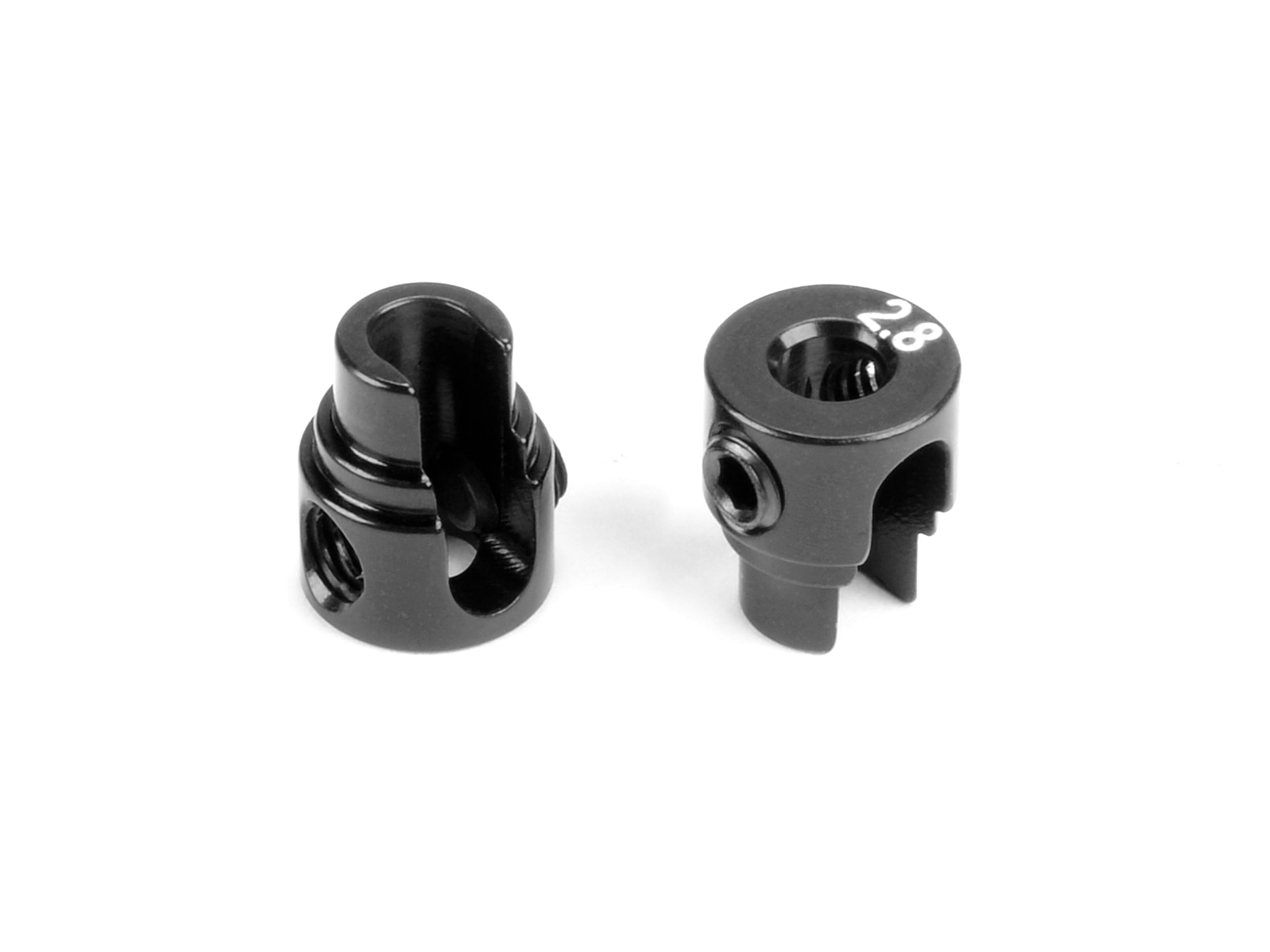 XRAY: ALU CUTTED ANTI-ROLL BAR COLLAR o2.8 - BLACK (2)