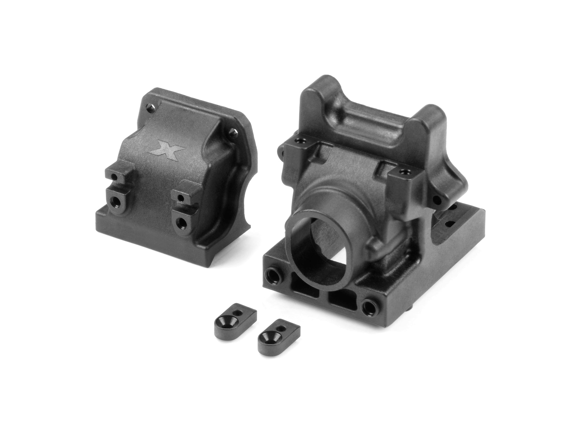 XRAY: XB8 SEMI-SPLIT DIFF BULKHEAD BLOCK SET FRONT/REAR