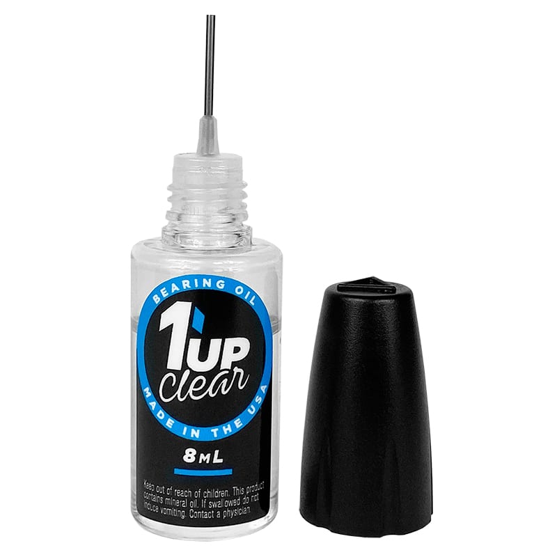 1up Racing: Clear Bearing Oil - 8ml Oiler Bottle