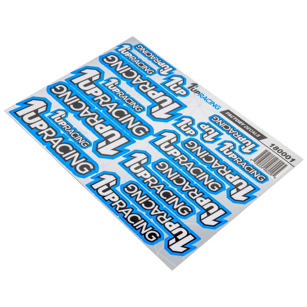 1up Racing: Factory Pre-Cut Decals - Blue