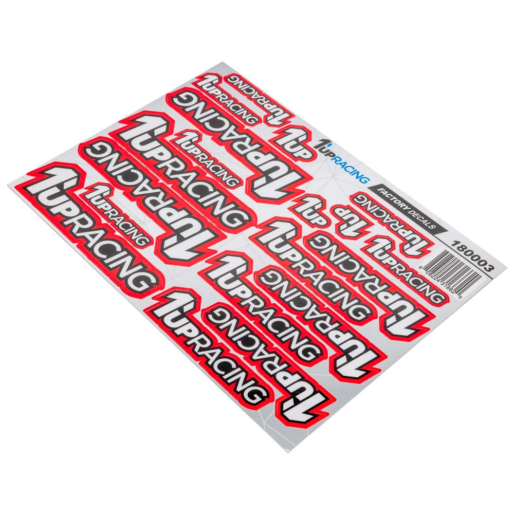 1up Racing: Factory Pre-Cut Decals - Red