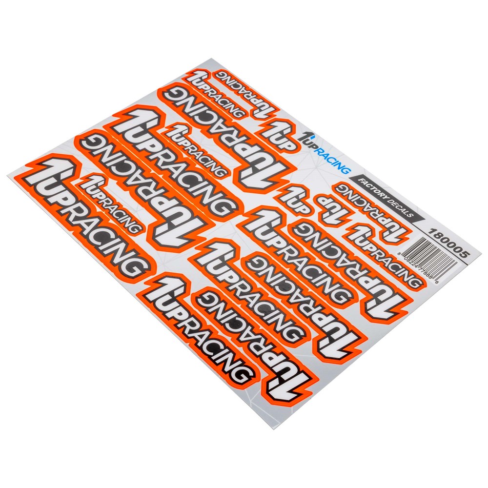 1up Racing: Factory Pre-Cut Decals - Orange