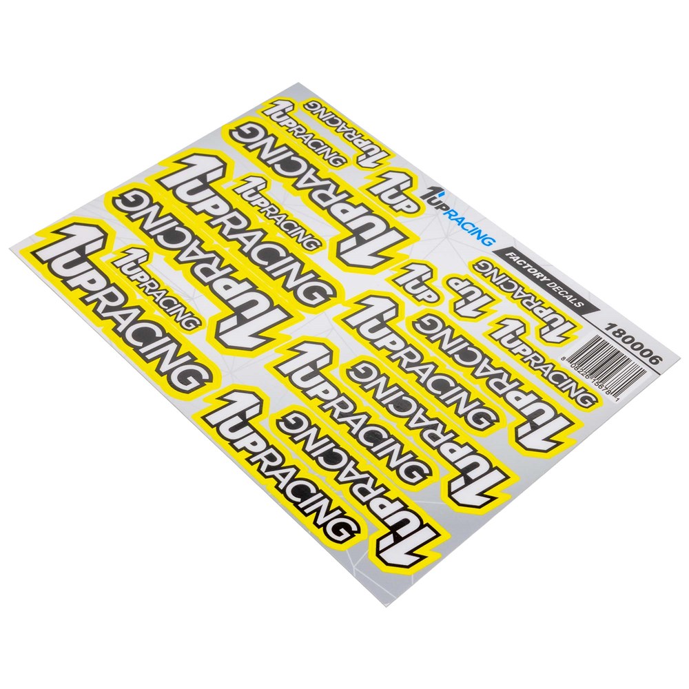 1up Racing: Factory Pre-Cut Decals - Yellow