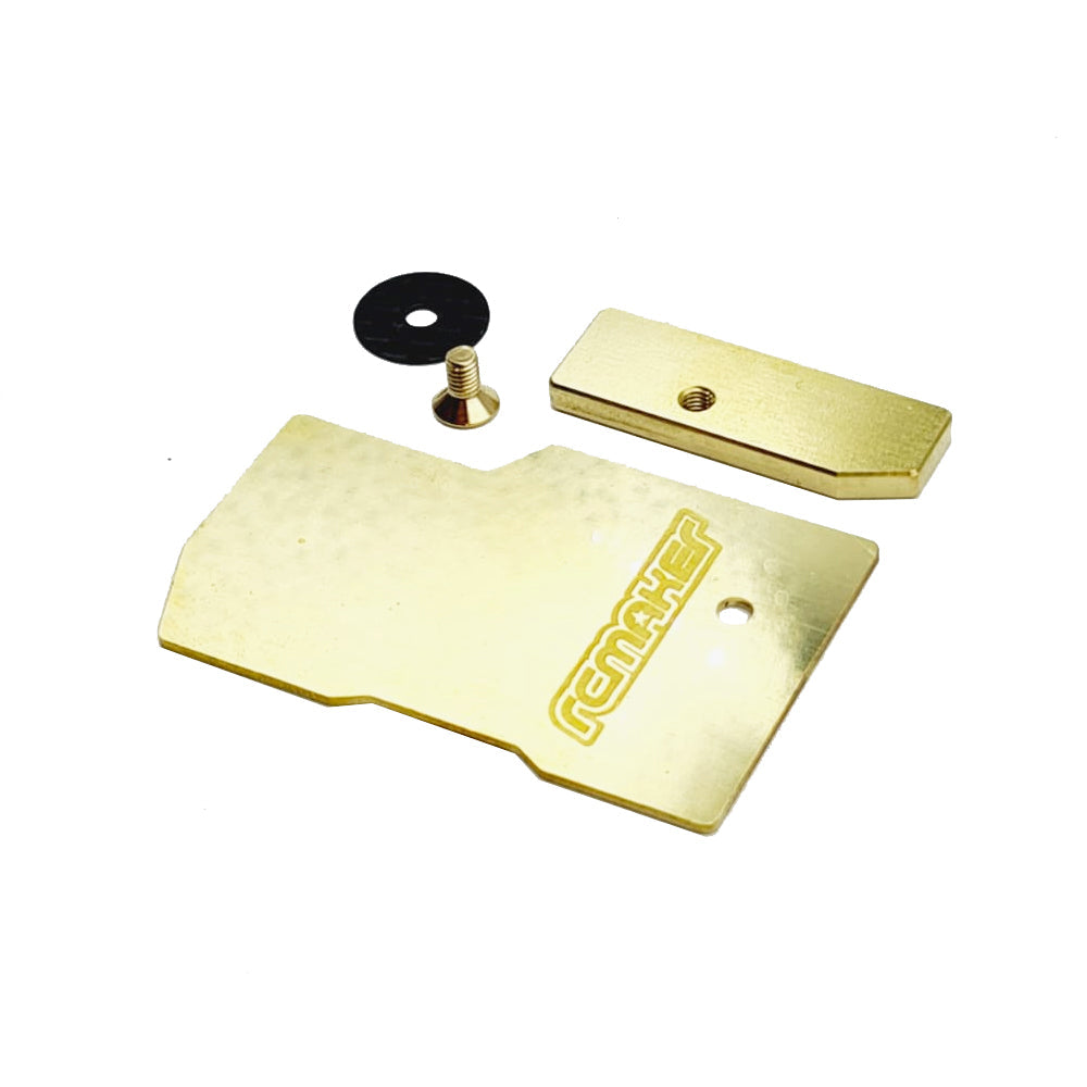 RC MAKER: LCG Floating Receiver/ Fan Plate Set for Mugen MTC2 - Brass