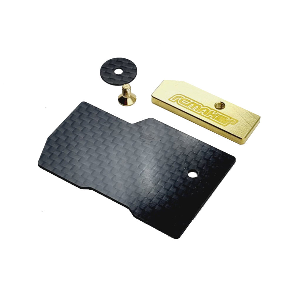 RC MAKER: LCG Floating Receiver/ Fan Plate Set for Mugen MTC2 - Carbon