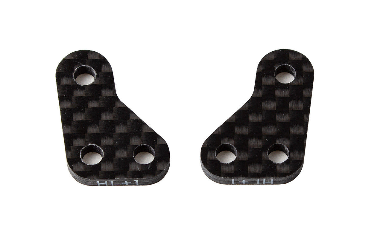 91902 Team Associated RC10B6.3 Factory Team Carbon Fiber HT +1 Steering Block Arms