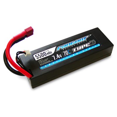 Fantom: 70C-140C COMPETITION SERIES LIPO – 5500MAH, 7.4V, 2-CELL, DEANS CONNECTOR