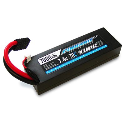 Fantom: 70C-140C COMPETITION SERIES LIPO – 7000MAH, 7.4V, 2-CELL, TRAXXAS CONNECTOR