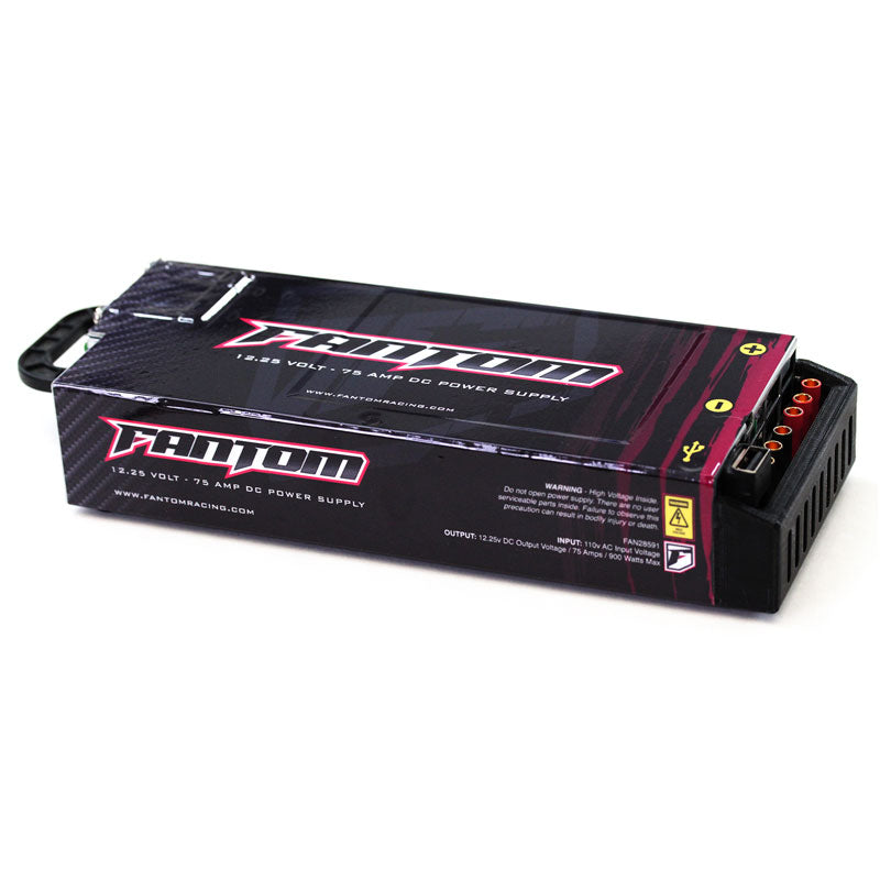 Fantom Racing: 12 Volt DC POWER SUPPLY – 75 Amp / 900 Watt – with USB