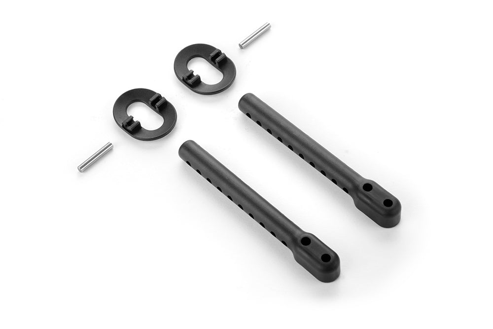 XRAY: COMPOSITE REAR 6MM ADJUSTABLE BODY MOUNT SET