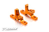 XRAY: T3 Alu Upper Clamp with Adj. Roll-Center RR-FL - Orange