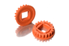 XRAY: FIXED PULLEY FOR LAYSHAFT WITH BEARINGS 20T - GRAPHITE (2)