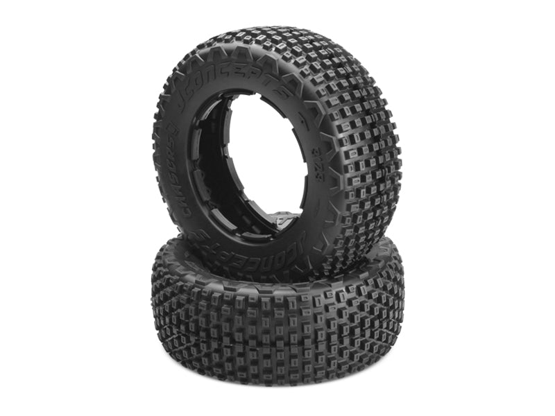 JConcepts: CHASERS - LOSI 5IVE - 5TH SCALE TYRE (MED - Yellow Compound), 2pcs