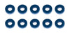 31389 Team Associated 7.8x3.5x2.0mm Aluminum Hub Spacer Washer (Blue) (10)