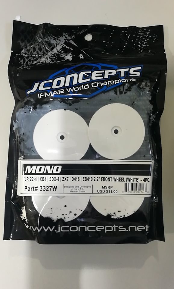 JConcepts: MONO TLR 22-4 / XB4 / SDX-4 / ZX7 / D418 / EB410 2.2' Front Wheels 4pcs