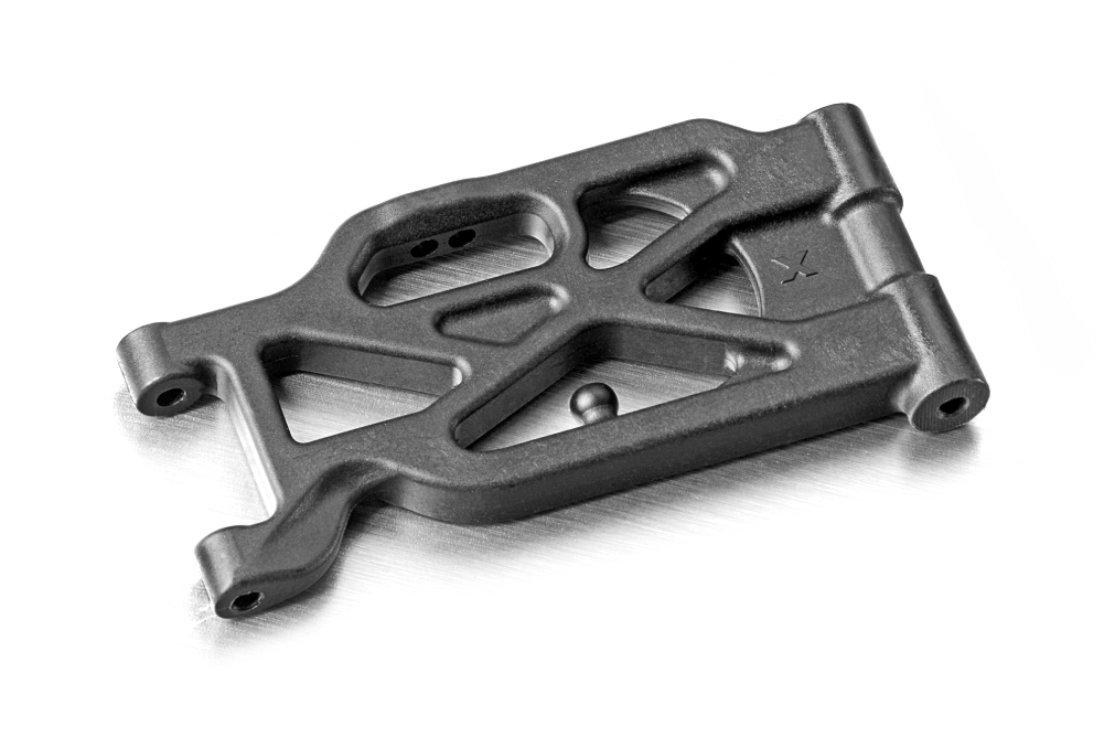 XRAY: COMPOSITE LONG SUSPENSION ARM FRONT LOWER - GRAPHITE