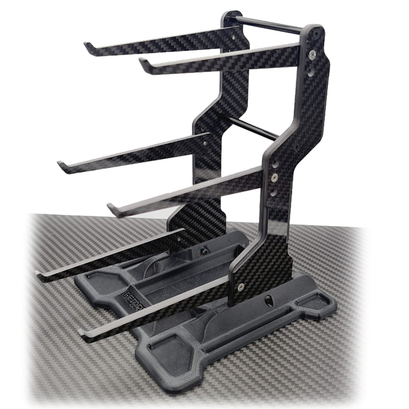 RC MAKER: 3D Pro Carbon Car Stacker for 1/10th & 1/12th EP Onroad