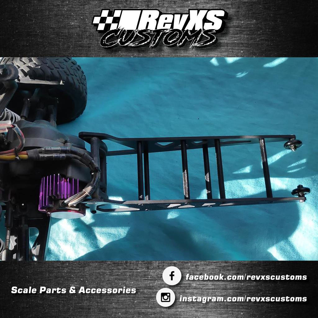 RevXS Customs: Carbon Fibre Wheelie Bar - Suit Traxxas Bandit, Slash, Rustler and Stampede