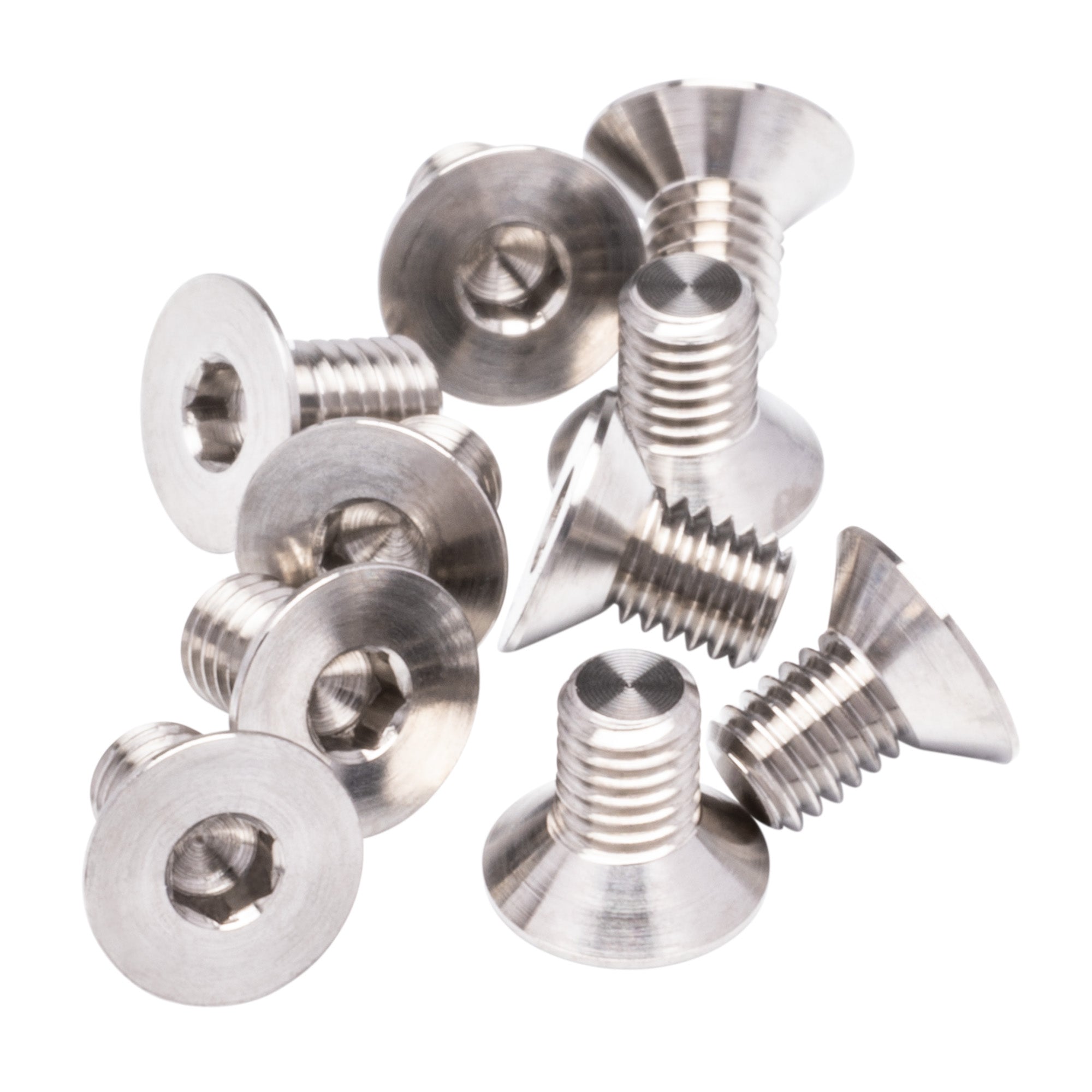 1up Racing: Pro Duty Titanium Screws - Flat Head - 10pcs