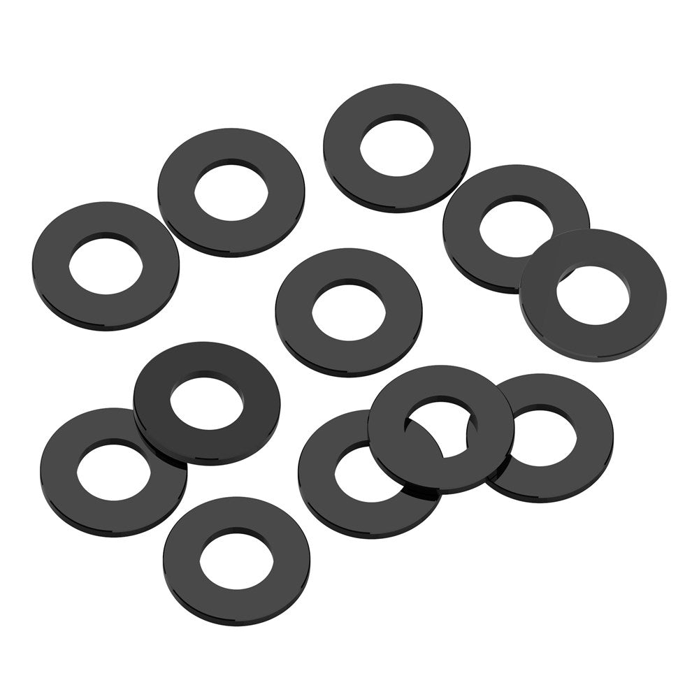 1up Racing: Precision Aluminum Shims - 3x6x0.50mm - Black