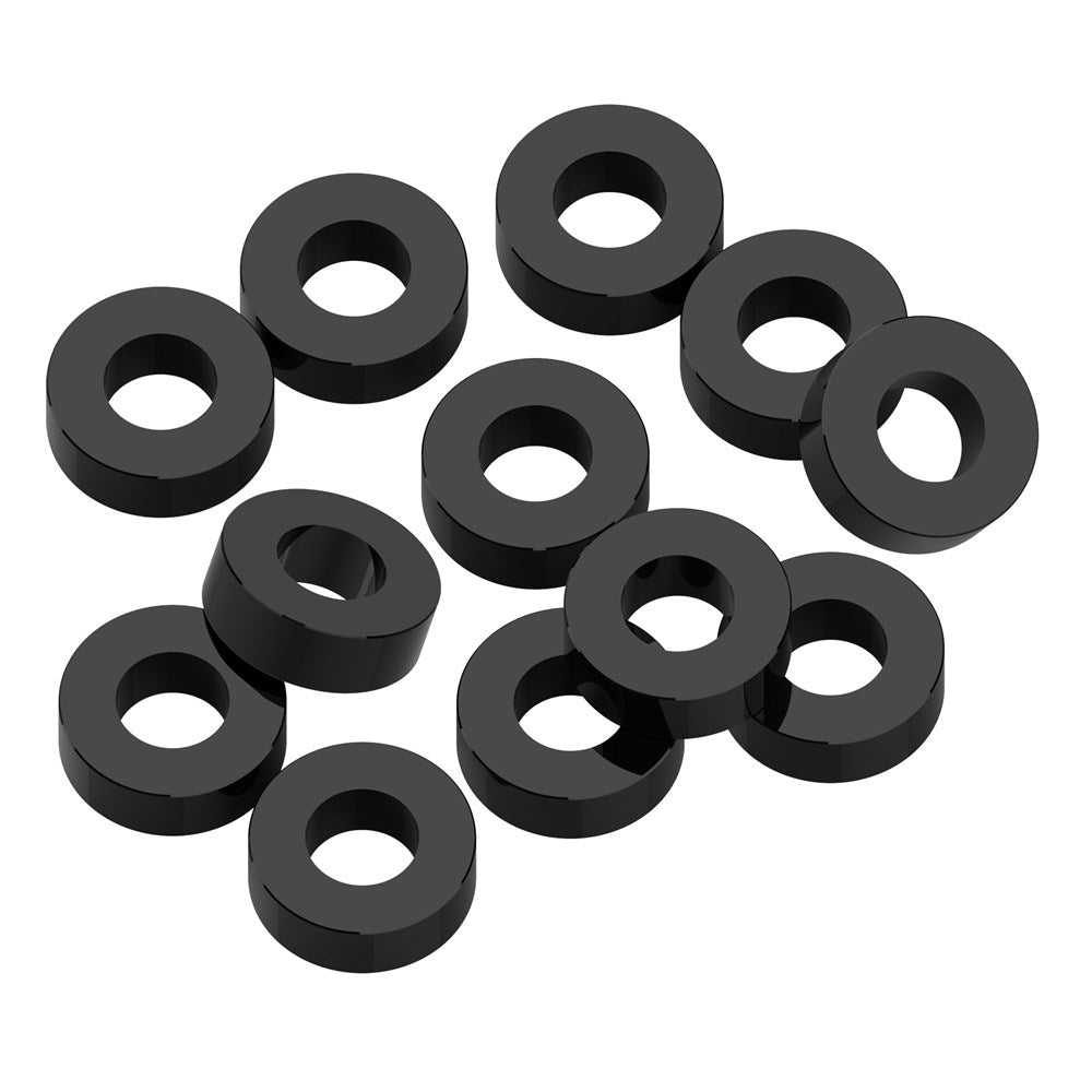 1up Racing: Precision Aluminum Shims - 3x6x2mm - Black