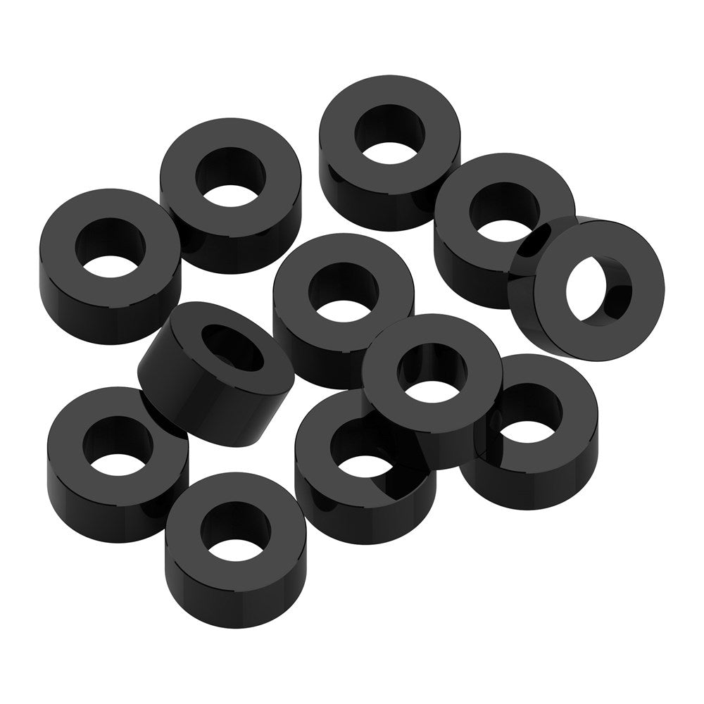 1up Racing: Precision Aluminum Shims - 3x6x3mm - Black