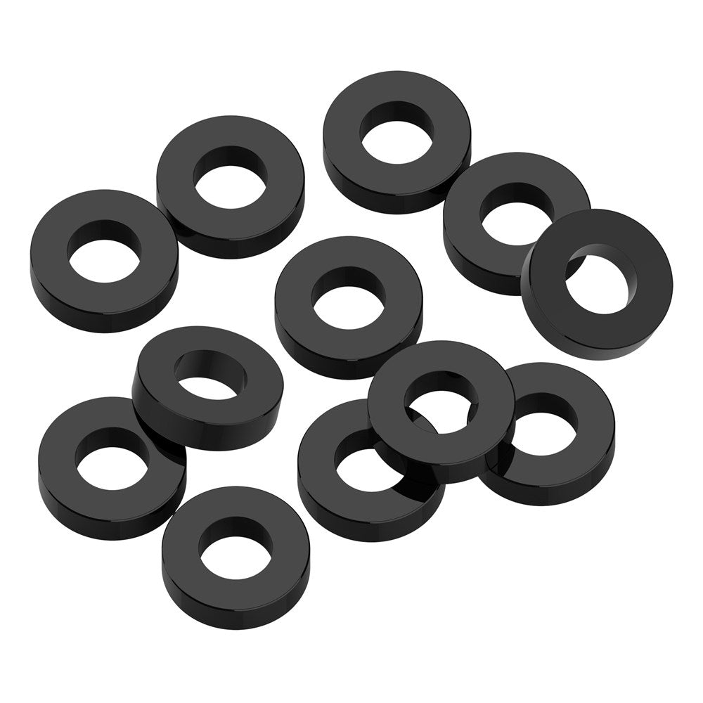 1up Racing: Precision Aluminum Shims - 3x6x1.5mm - Black