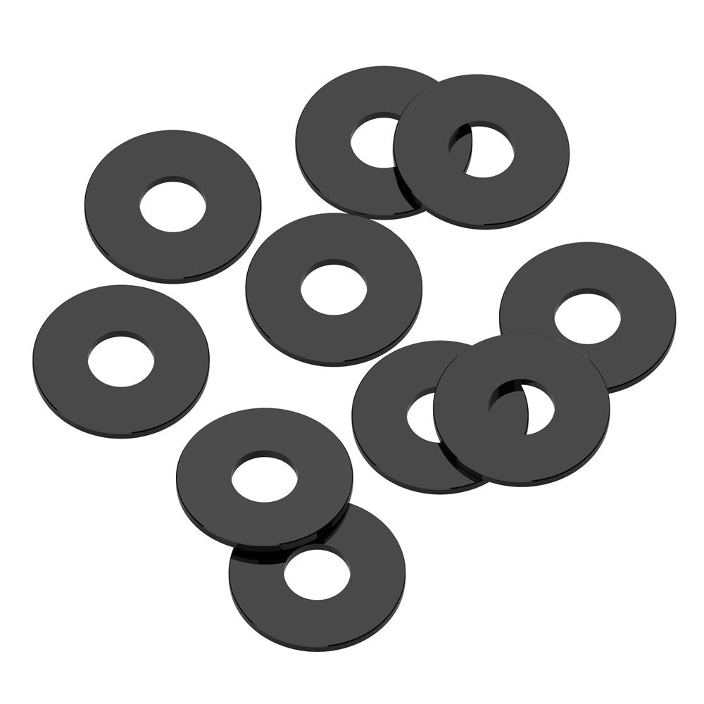 1up Racing: Precision Aluminum Shims - 3x8x0.5mm - Black