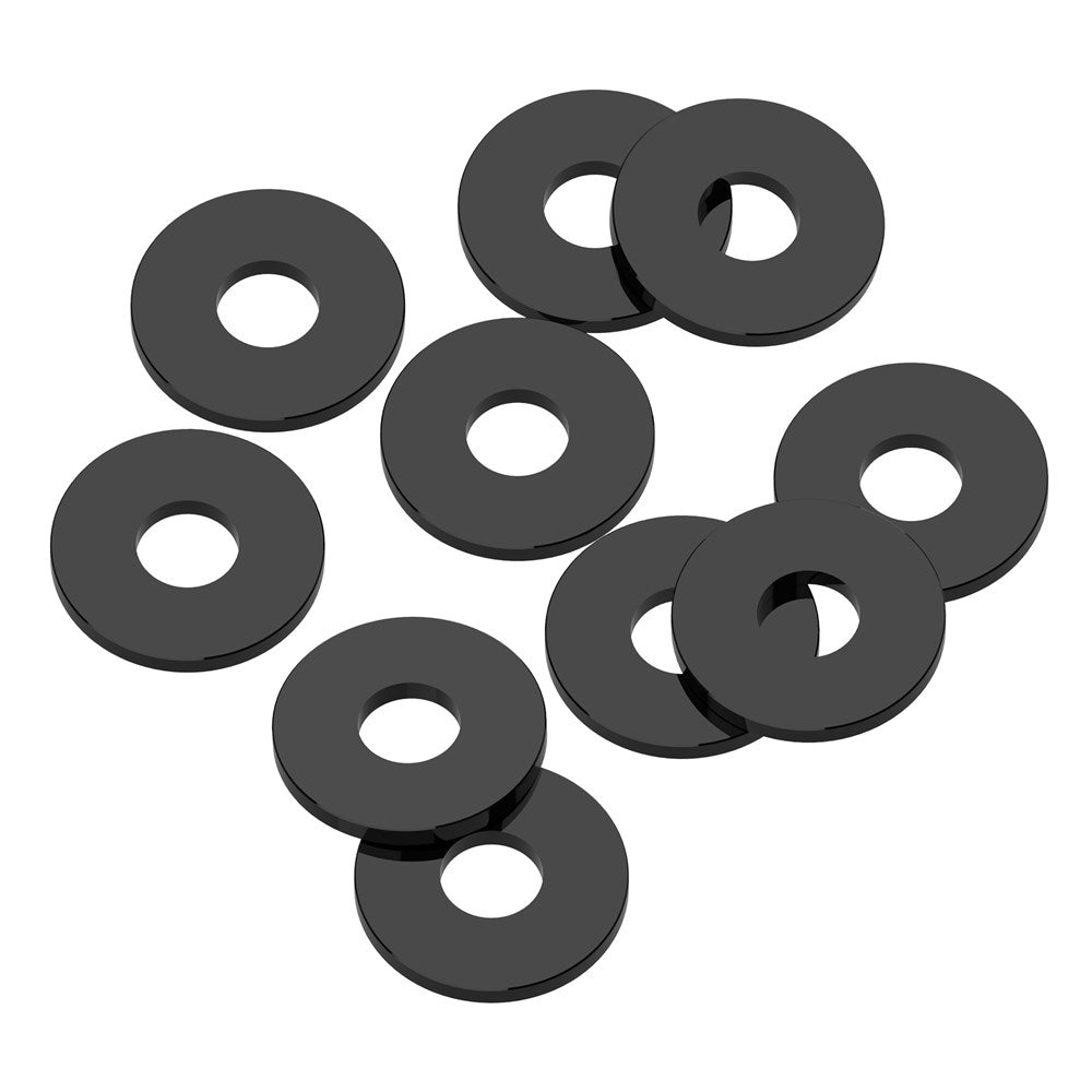 1up Racing: Precision Aluminum Shims - 3x8x0.75mm - Black