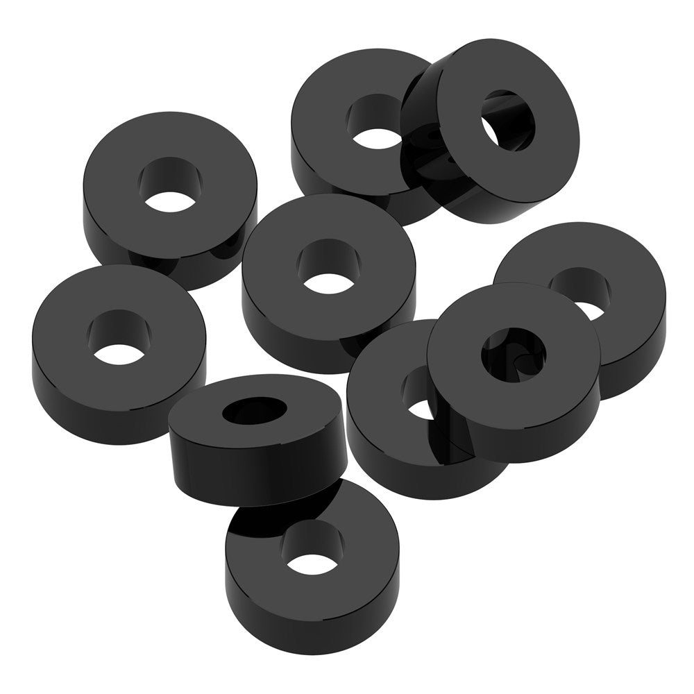 1up Racing: Precision Aluminum Shims - 3x8x3mm - Black