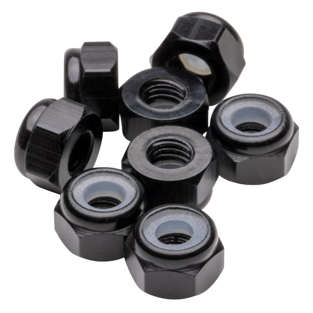 1up Racing: Premium Aluminum Locknuts M3 - Black