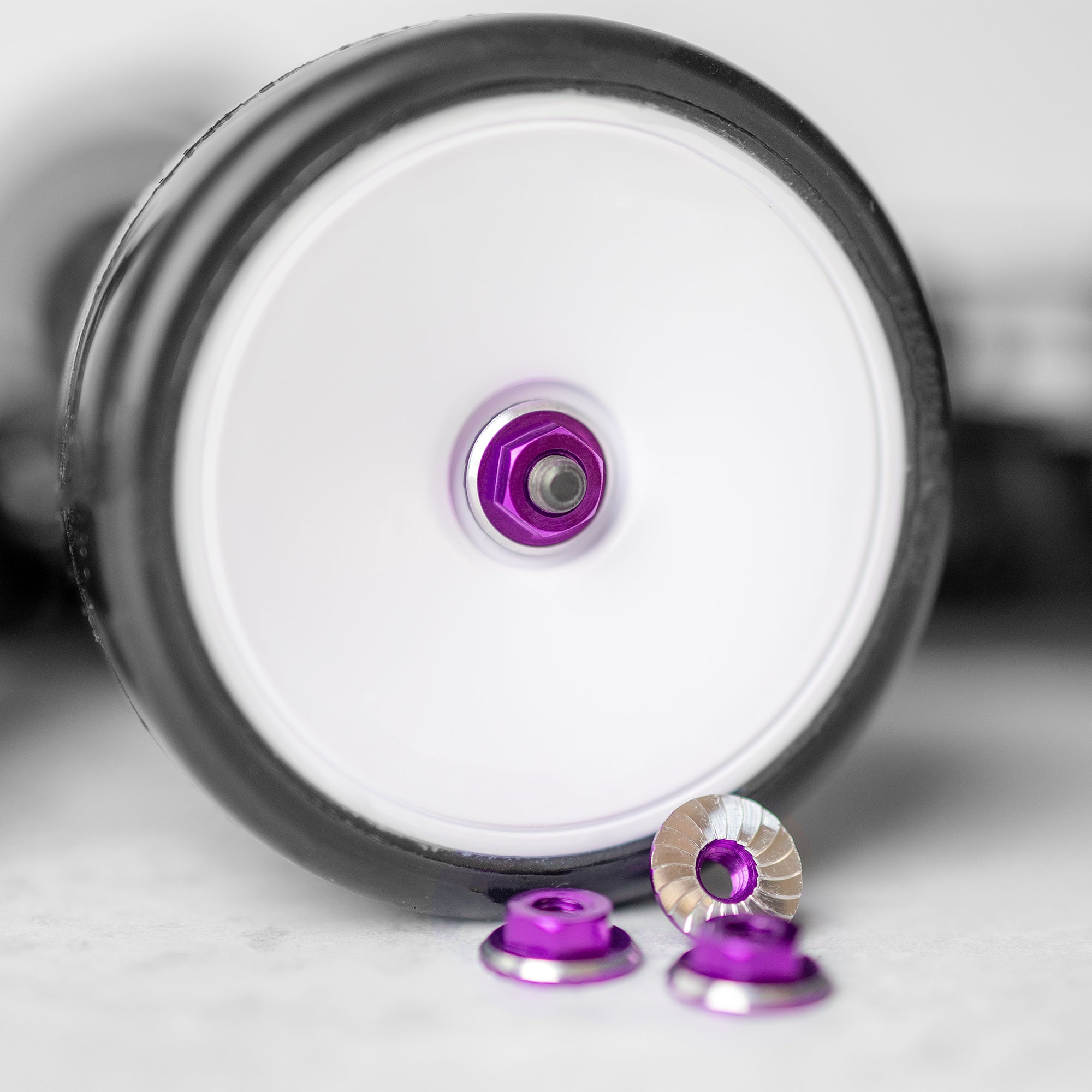 1up Racing: Lockdown M4 Wheel Nuts - Purple