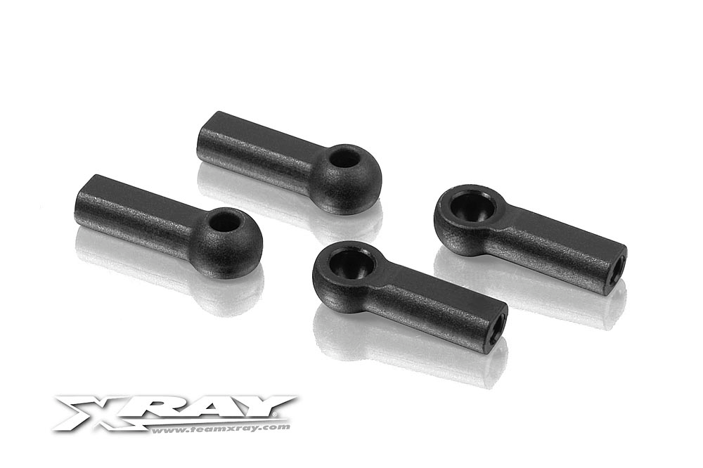 XRAY: COMPOSITE BALL JOINT 4.9MM - CLOSED WITH HOLE (4)