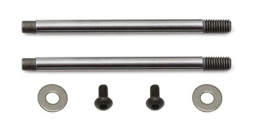 91618 Team Associated 3x23mm V2 Chrome Screw Mount Front Shock Shaft (2)