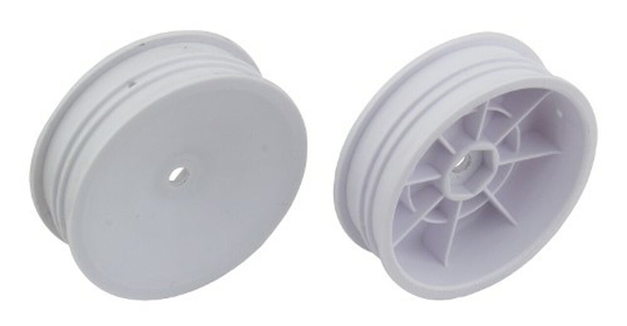 TEAM ASSOCIATED: 12mm Hex 2.2" "Slim" Front Buggy Wheels (White) (2) (B6)