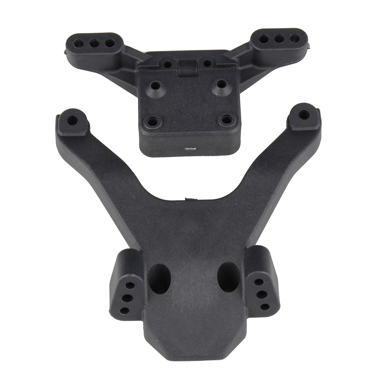 91875 Team Associated RC10B6.3 Factory Team Front Top Plate & Ballstud Mount (Carbon)