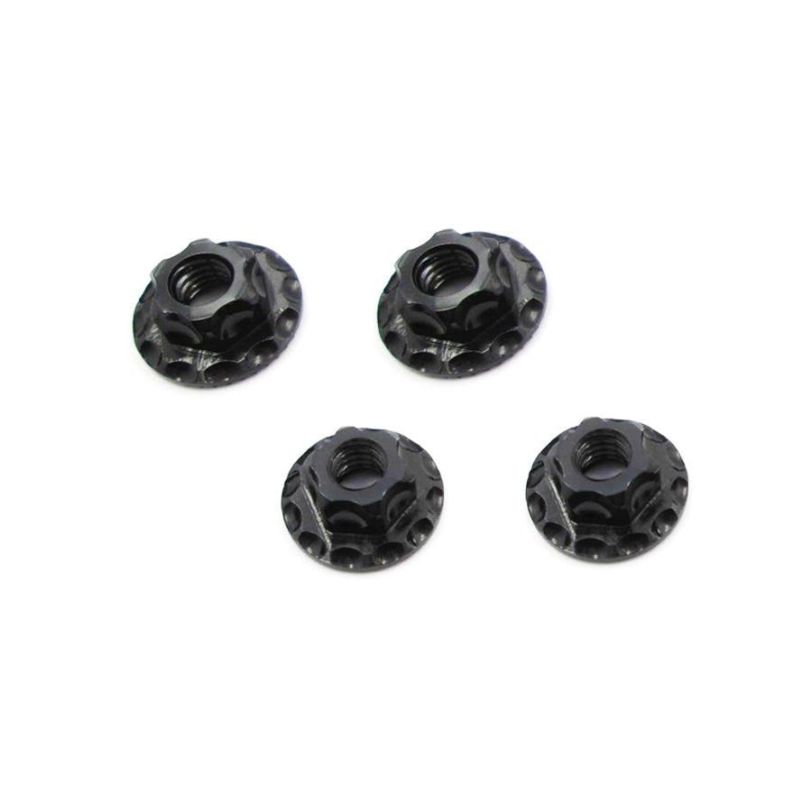 RC MAKER: Large Contact Lightweight Alloy Wheel Nuts (Black)