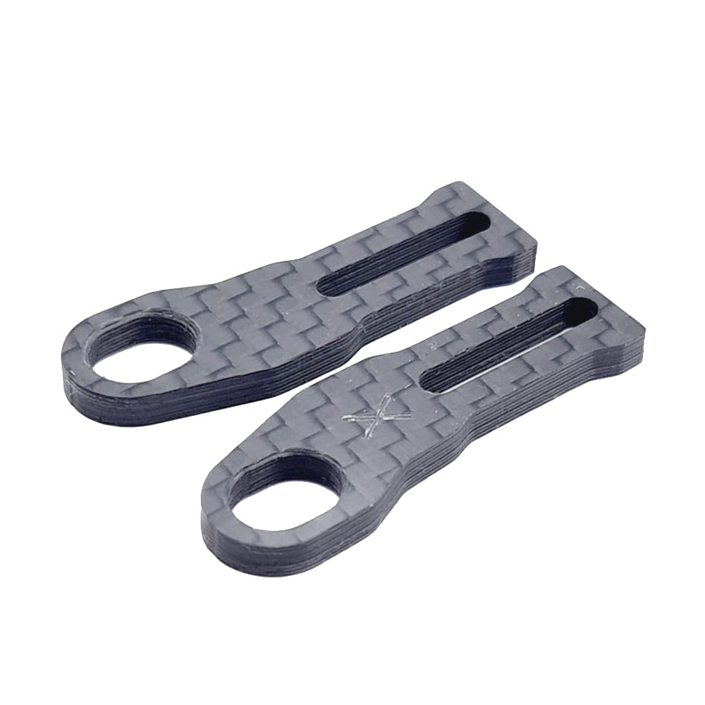 RC MAKER: Horizontal Rear Post Body Mounting Extension Plates for Xtreme (2mm Play)