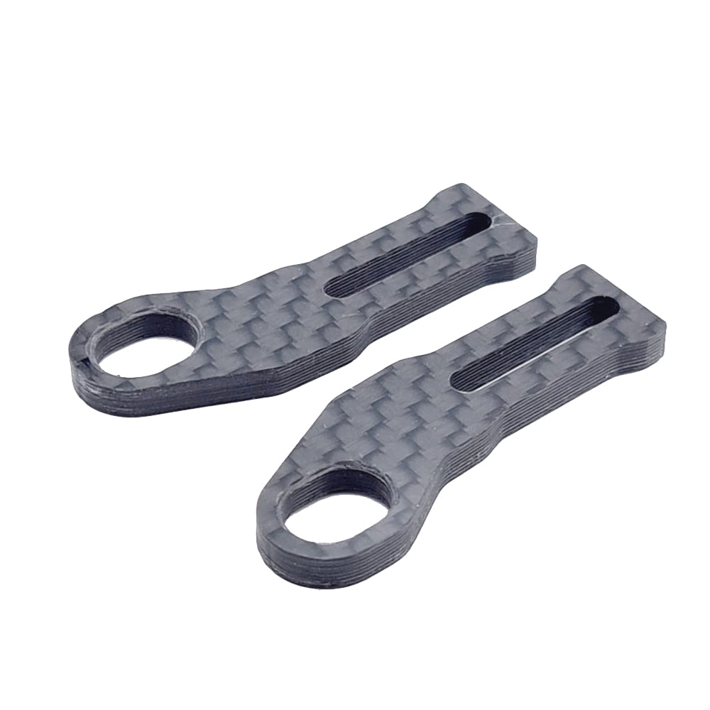 RC MAKER: Horizontal Rear Post Body Mounting Extension Plates for ZooRacing (2mm Play)