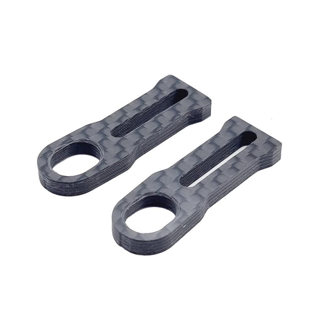 RC MAKER: Horizontal Rear Post Body Mounting Extension Plates for ZooRacing (2mm Play)