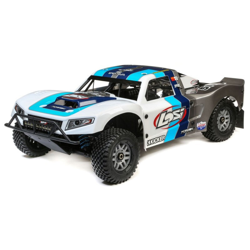 TLR: Losi 5IVE-5 4WD SCT Grey/Blue/White Pre-order) — One RC