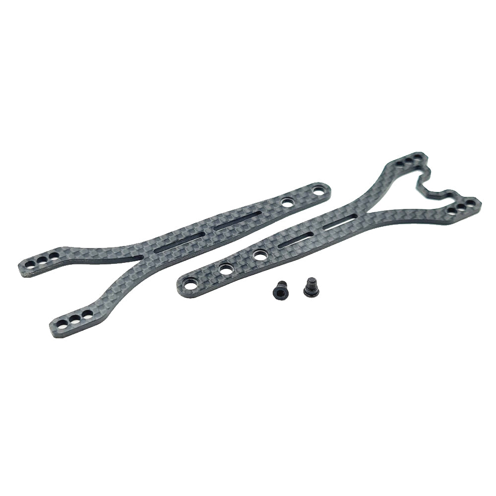 SlimFlex V2 1.6mm Carbon Twin Topdeck Set for Mugen MTC2