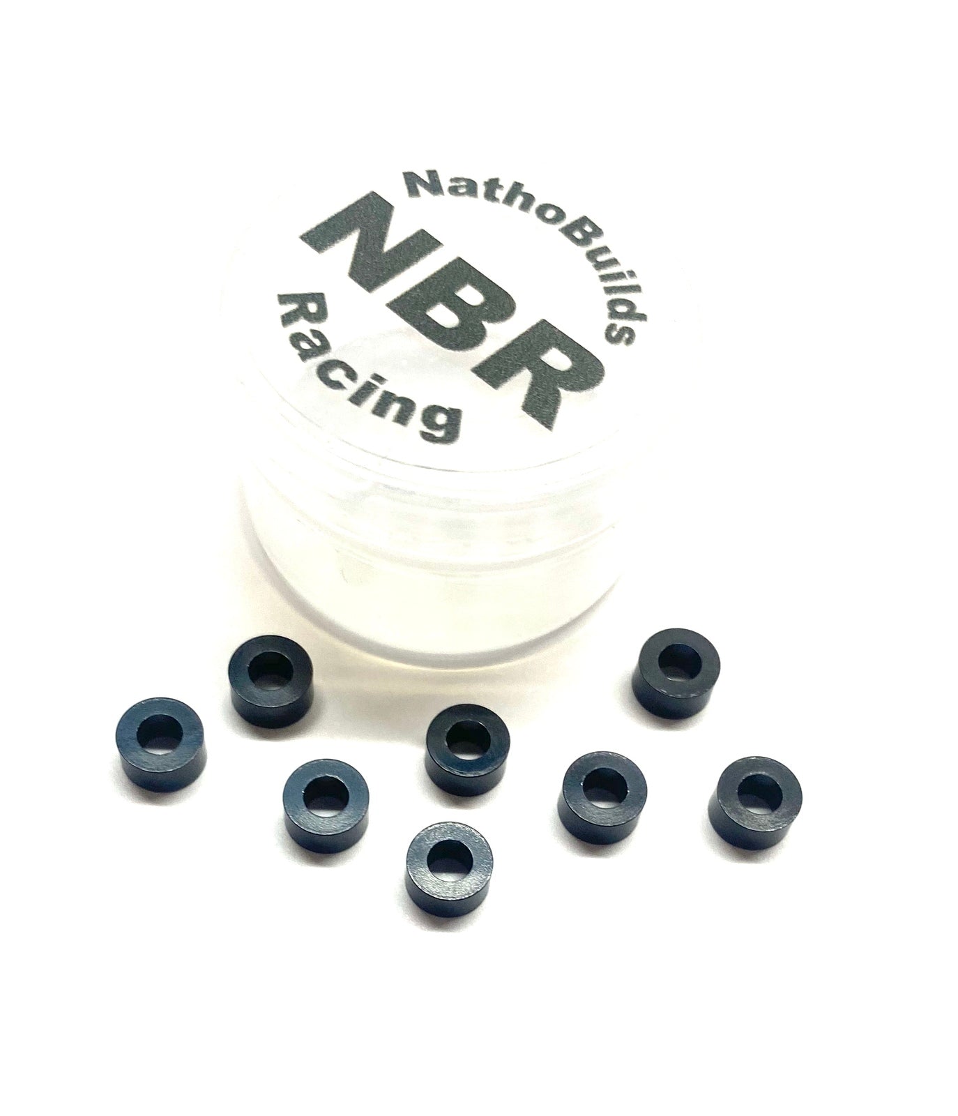 NathoBuilds: M3 Ball Stud Washers 3mm - Black (10pcs)