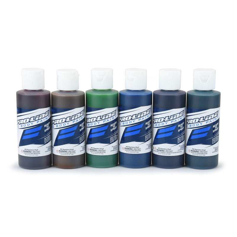 Pro-Line RC Body Paint Candy Color Set (6 Pack)