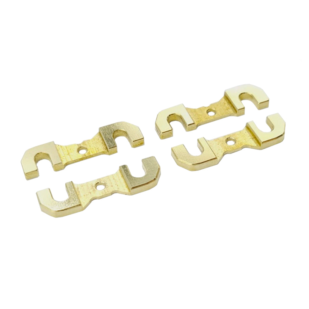 RC MAKER: Brass Roll Centre Shim Plate Set for XRAY X4 - 1.5mm
