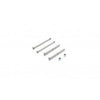 TLR: Front Hinge Pin and King Pin Set, Polished, 22