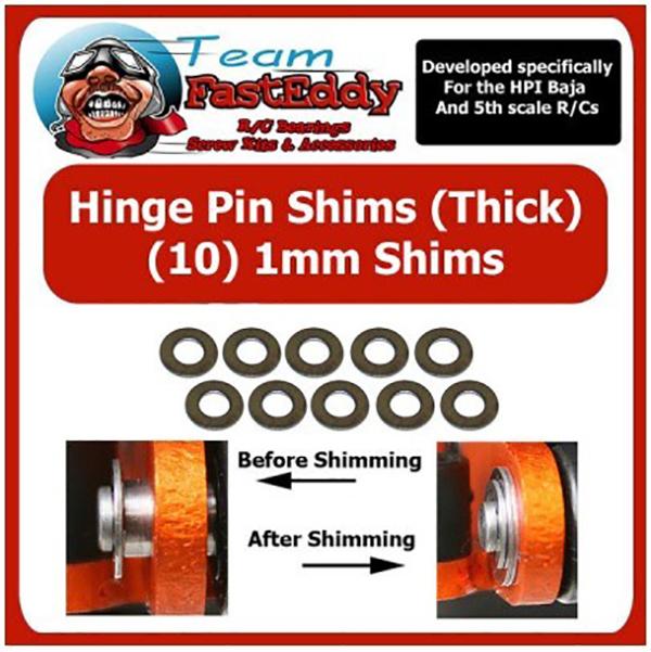 Team FastEddy: Hinge Pin Shim Set (0.2mm, 0.5mm, 1mm)