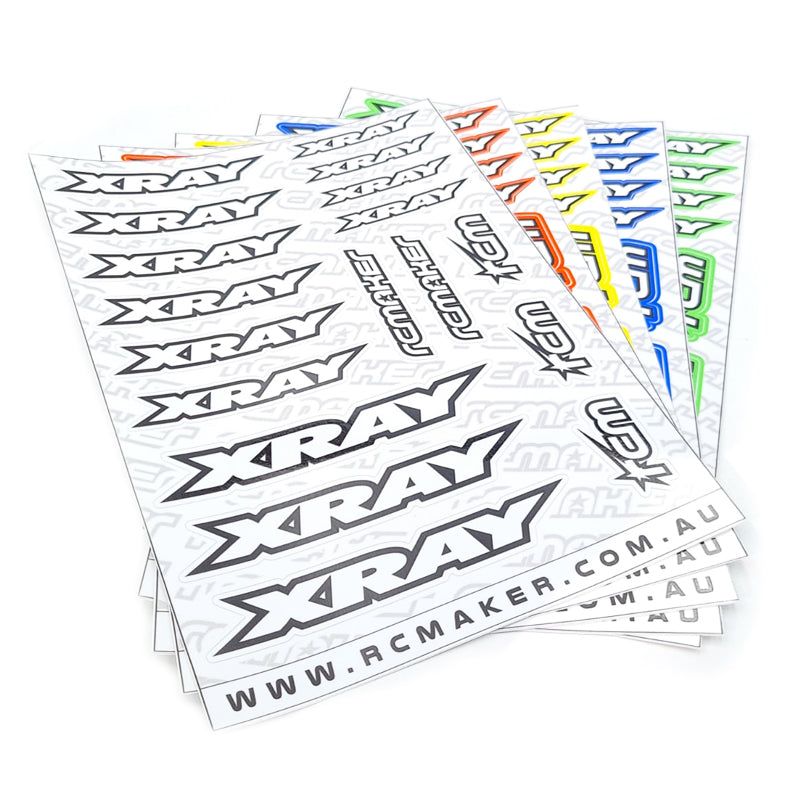 RC MAKER: Premium Pre-Cut Decal Sheet - Xray