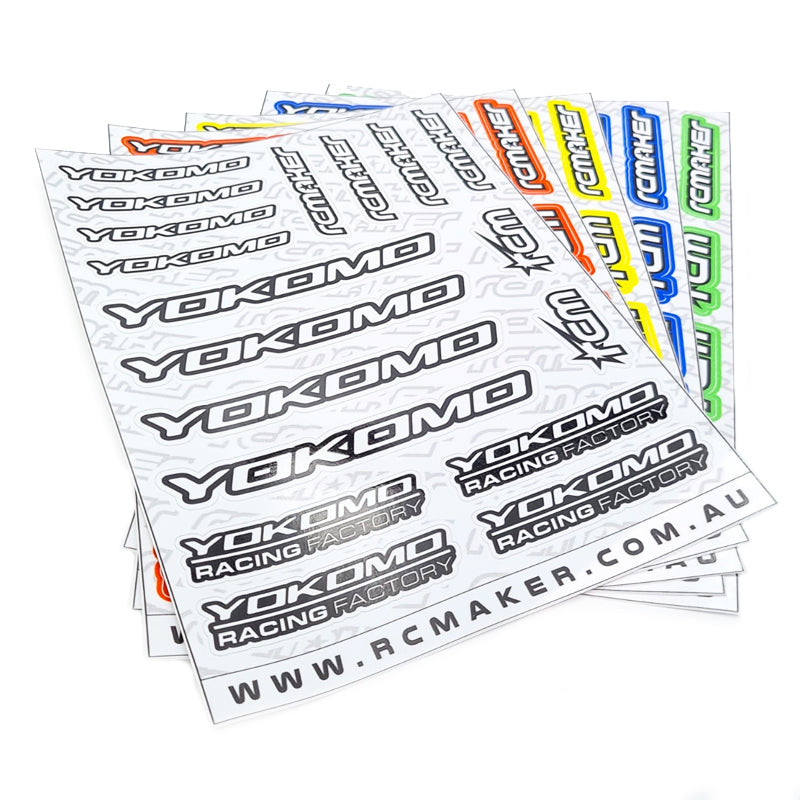 RC MAKER: Premium Pre-Cut Decal Sheet - Yokomo